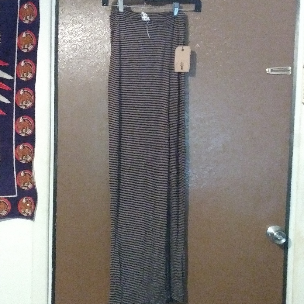 NWT knot sisters striped maxi skirt
